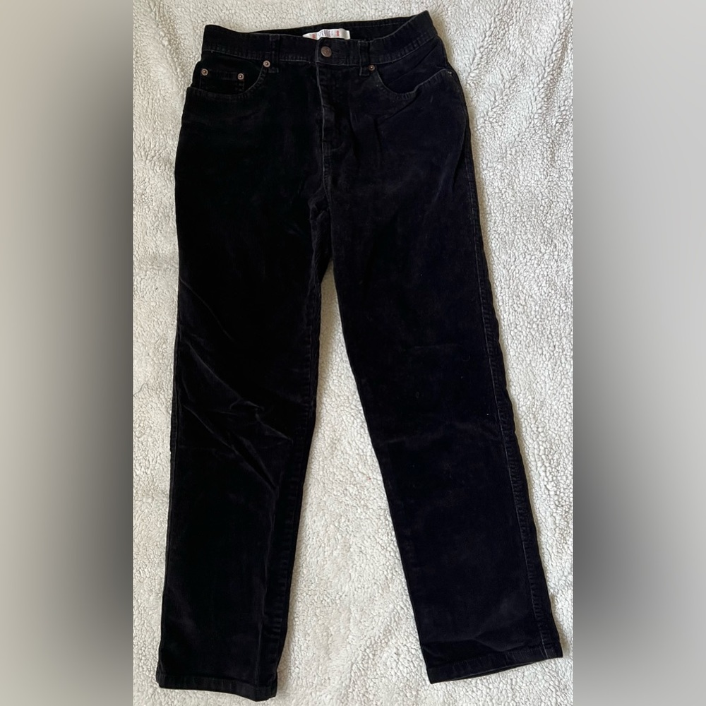 Bill Blass corduroy black jeans!